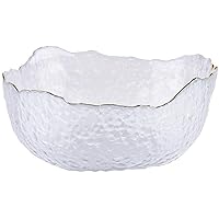 Fruit Stand Fruit Bowl Fruit Plate Home Transparent Glass Crystal Salad Bowl Living Room Coffee Table Candy Dessert Basin Snack Tray (Color : C) (D)