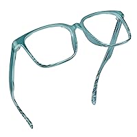 LifeArt Blue Light Blocking Glasses, Anti Eyestrain, Computer Reading Glasses, Gaming Glasses, TV Glasses for Women Men, Anti Glare (Stripe Blue, 3.25 Magnification)
