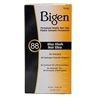 Bigen Permanent Powder Hair Color 88 Blue Black 1 ea (Pack of 5)