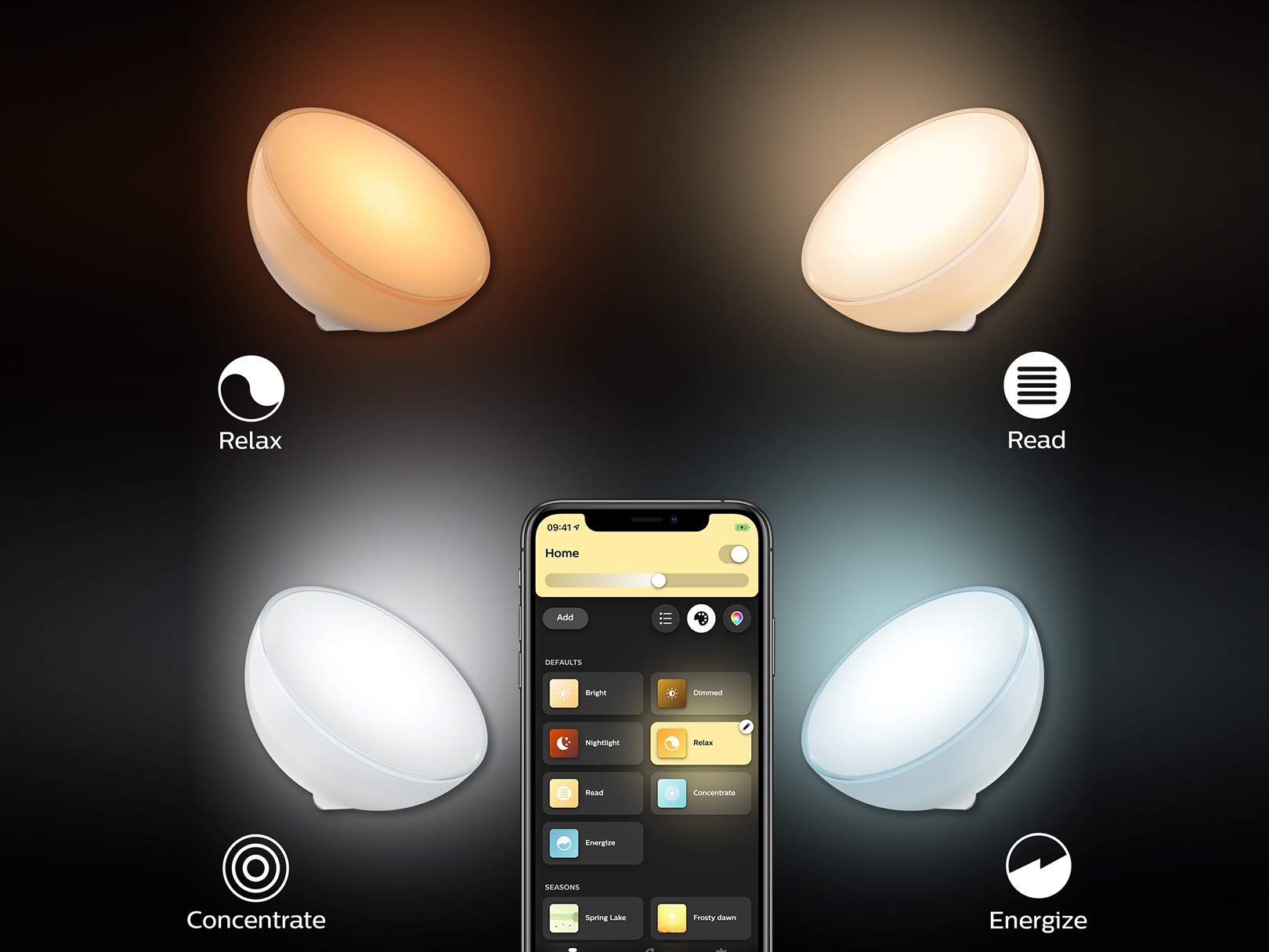 Philips Hue Go White and Color Portable Dimmable LED Smart Light Table Lamp (Requires Hue Hub, Works with Alexa, HomeKit and Google Assistant), White