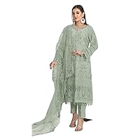 Xclusive women's ready to wear embroidered with handwork plus size eid festival pakistani salwar kameez suit for women P-66