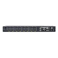 PDU41004 Switched PDU, 100-240V/12A, (Derated to 12A UL /10A CE), 8 Outlets (C13), Input (C14) 10 ft. Cord, 1U Rackmount, 3 Year Warranty - Black