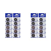 Bluedot Trading CR2450 Button Coin Cell Batteries Lithium Metal Manganese Dioxide 3.0v for Watches, calculators, Toys, and flashlights, Quantity 10 Count (Pack of 2)