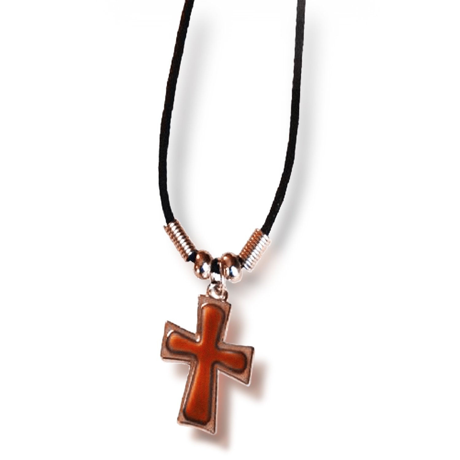 FORGIVEN JEWELRY Mood Cross Necklace Heat Activated Color Change Pendant