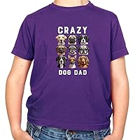 Crazy Dog Dad - Childrens/Kids Crewneck T-Shirt