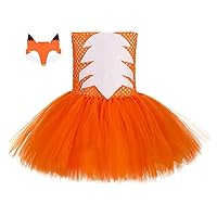 Halloween little fox princess dress,crazy animal city fox suit,children's knitted clothes.