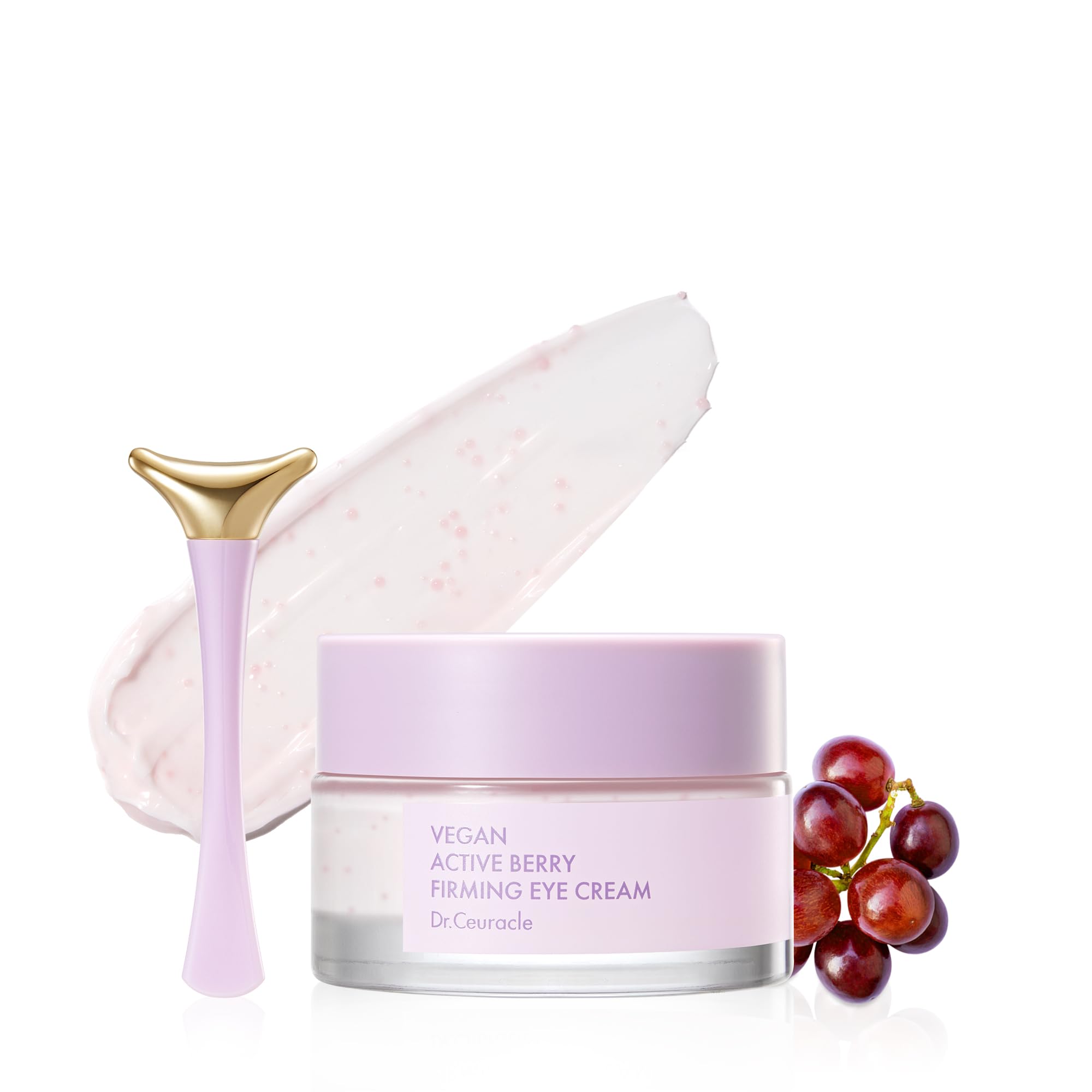 leegeehaam Dr.Ceuracle Vegan Active Berry First Essence + Firming Eye CreamㅣHigh-Density Resveratrol Capsules from French Grapes, Vitamin A from Cranberry, Upcycled Grape Seed OilㅣBoosting Vitality