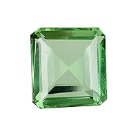 Green Amethyst Loose Gemstone 113.30 Ct Emerald Cut Green Amethyst Stone For Pendant, Necklace
