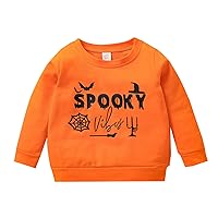 Winter Hoodies Boys Toddler Boys Girls Halloween Long Sleeve Letter Printing Pullover Boy Friend And Girl Friend