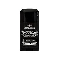 MNSC Mountain Man Deodorant - Magnesium & Activated Charcoal, Sensitive Skin Formula - Aluminum-Free, Baking Soda-Free, All-Natural, Plant-Derived - Made in USA