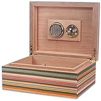 Cigar Humidor, Cigar Humidorswith Humidifier and Hygrometer Cigar Cabinet Cigarette Box Cigar Humidor Decorative Box