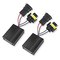 2PCS H8 H9 H11 Canbus Decoder For LED & Fog Lights,Aluminum Shell LED Anti Flicker Canbus to Eliminate Dashboard Malfunctions(H8 H9 H11 Canbus Decoder)