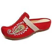 Women and Lades' Embroidery Flats Sandals Slippers