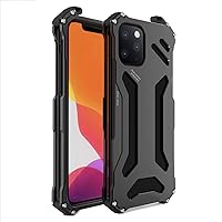 Case for iPhone 13 Pro Max/13 Pro/13/13 Mini, Waterproof Shockproof Tough Heavy Duty Metal Defender Cover Camera Protection Mil-Grade Protection,Black,13 Mini 5.4