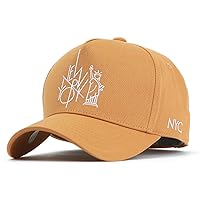 NY NYC New York City Statue of Liberty Logo Structured Cotton Ballcap Baseball Cap Adjustable Snapback Hat
