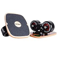 AsFrost Portable Roller Road Drift Skates Plate with Cool Maple Deck Anti-Slip Board Split Skateboard with PU Wheels High-end Bearings