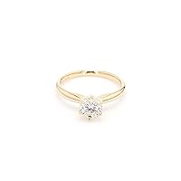 14k Yellow Gold Lab-Grown Diamond Solitaire Wedding Engagement Ring (3/4 cttw, I-J Color, VS2-SI1 Clarity)