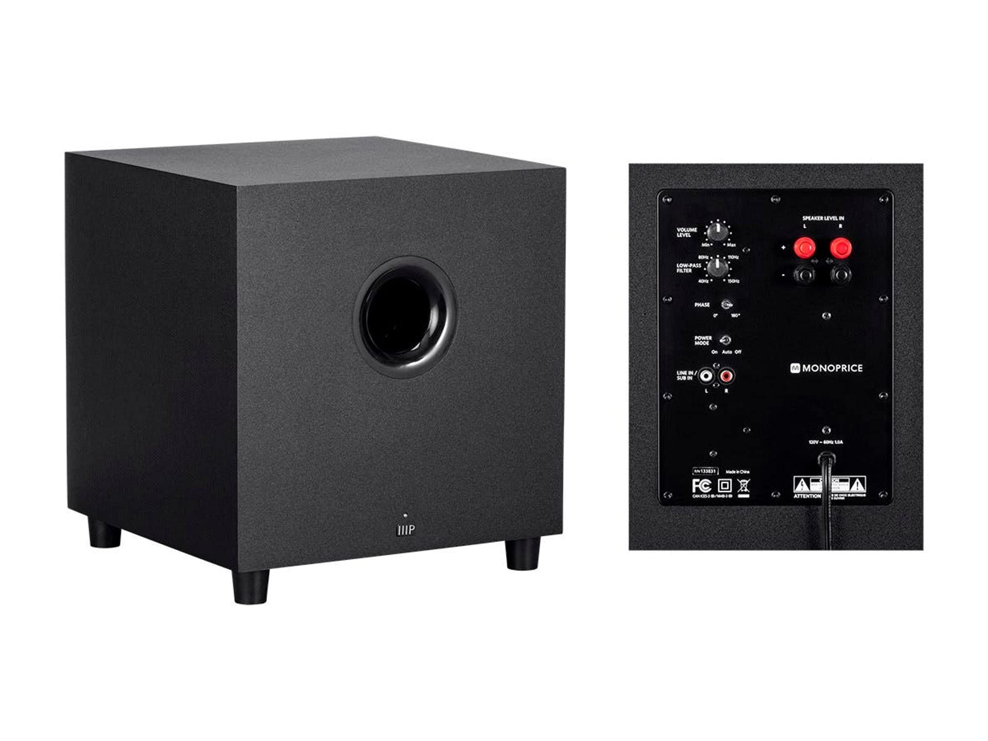 Monoprice 133831 Premium 5.1.2-Ch. Immersive Home Theater System - Black With 8 Inch 200 Watt Subwoofer