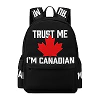 Trust Me I'm Canadian - Maple Leaf Laptop Backpack for Women Men Cute Shoulder Bag Printed Daypack for Travel Sports Work
