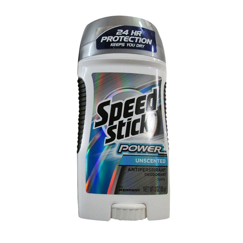 Speed Stick Unscented Antiperspirant Deodorant 3 oz (Pack of 12)