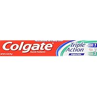 Colgate Travel Size toothpaste, Multicolor, Triple Action, 2.5 Ounce