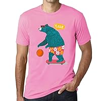 Men's Graphic T-Shirt Beach Skateboard Basketball Bear Eco-Friendly Limited Edition Short Sleeve Tee-Shirt Vintage Birthday Gift Novelty Orchid Pink XS