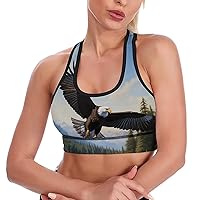 Eagle Hawk Breathable Sports Bras for Women Workout Yoga Vest Underwear Crop Tops Gym