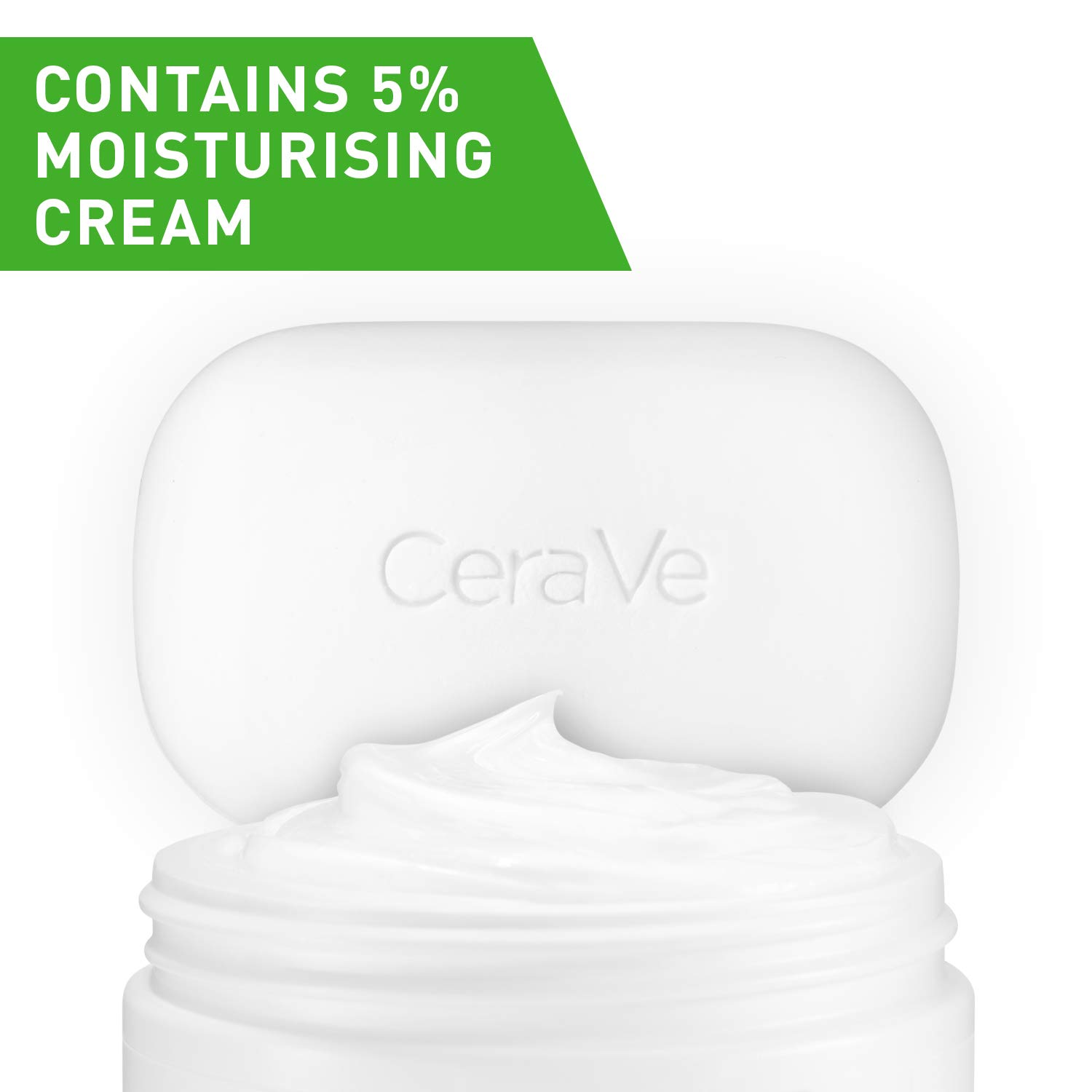 CeraVe Hydrating Cleanser Bar | Soap-Free Body and Facial Cleanser with 5% Cerave Moisturizing Cream | Fragrance-Free | 2-Pack, 4.5 Ounce Each