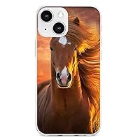 Brown Horse Printed Case for iPhone 13/13Pro/13Pro Max/13 Mini Custom Cover Cute