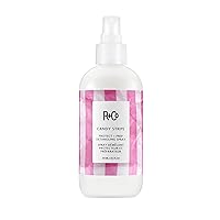 R+Co Candy Stripe Protect + Prep Detangling Spray | Instantly Detangles, Nourishes Hair, Prevents Breakage | Vegan + Cruelty-Free | 8.5 Oz