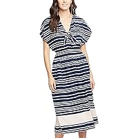 Rachel Roy Womens Striped A-Line Dress