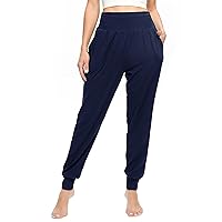 OLIKEME Yoga Joggers for Women High Waisted Workout Stretch Sweatpants with Pockets Comfy Soft Loose Pants