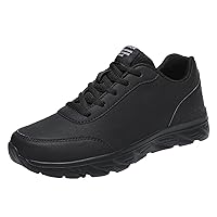 Mens Running Shoes Tennis Walking Sneakers Mens Running Shoes Tennis Walking Sneakers Mens Shoes Large Size Casual Leather Laace Up Casual Fashion Simple Shoes
