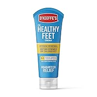 for Healthy Feet Exfoliating and Moisturizing Foot Cream, Guaranteed Relief for Extremely Dry, Cracked Feet, Softer Feet in 1 Use, 3.0 Ounce Tube, (Pack of 1)