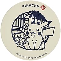 Kaneshotouki 140565 Pokemon Pikachu Ceramic Water Absorption Coaster 3.5 inches (9 cm), Cut Picture Touch