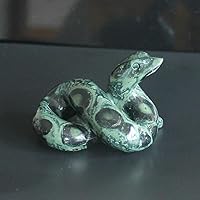 Hand Carved Mixed Gemstone Crystal Snake Figurine Animal Carving (kambaba Jasper)