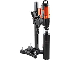 VEVOR Diamond Core Drilling Machine, 10in Wet Concrete Core Drill Rig with Stand Wheels, 750RPM Speed & 1-1/4