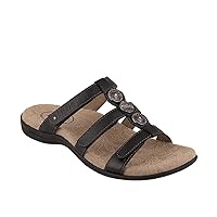 Taos Prize 4 Women's Walking Sandal - Stylish and Adjustable Three Strap Open Back Slide On Walking Sandal with Premium Arch Support and Cushioning for All Day Comfort