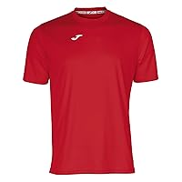 Joma Men's 100052.600 Joma Men's 100052.600 Short Sleeve T-Shirt - Red/Red, 2X-Small (Pack of 1)
