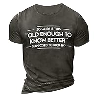 Men's Plain T Shirts T-Shirt T Shirts Graphic Text Pool3D Printing Street Casual Short Sleeve, S-4XL