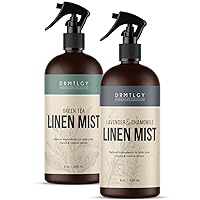 DRMTLGY Natural Linen and Room Spray Set - Pillow Spray, Linen Mist, & Fabric Spray 2 Pack - Lavender Chamomile & Green Tea