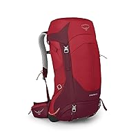 Osprey Stratos 36L Men's Hiking Backpack, Poinsettia Red