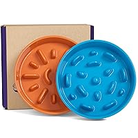 LE TAUCI Dog Bowl Slow Feeder Ceramic, 1.5 Cups Slow Feeding Dog Bowl Small Medium Breed, Puppy Slow Feeder Bow for Fast Eaters, Dog Dishes to Slow Down Eating, Puzzle Dog Food Bow