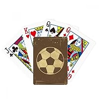 Football Sport Illustration Black Pattern Poker Playing Magic Card Fun Board Game