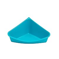 Lixit Corner Litter Pan for Ferrets, Rabbits, Rats, Guinea Pigs and Other Small Animals. (Blue Pack of 1)