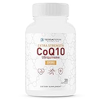 Extra Strength CoQ10 200mg – Supports Heart Health, Cardiovascular Health & Digestive Health – Fat Soluble Natural Supplement – Coenzyme Q-10 (Ubiquinone) – Made in USA – 1 Month