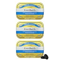 GRETHER'S Pastilles Classic Blackcurrant Natural Remedy Dry Mouth Relief - Soothing Throat & Healthy Voice - Long-Lasting Flavor, Gift for Singers - 3-Pack - 2.1 oz.