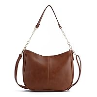 LHHMZ Soft Shoulder Bags for Women Fashion Hobo Tote Handbag Simple Shoulder Hobo Bag Ladies Purse