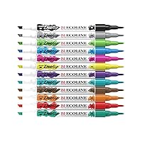Craftelier Duotip Ecoline Ochre Dark 407 Watercolour Marker Pen