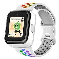 Bands Compatible with Gizmo Watch 3 2 1/Gabb Watch 3 2 1/SyncUP Kids Watch Band for Kids,20mm Unicorn Dinosaur Cute Printed Soft Bands for Boys Girls